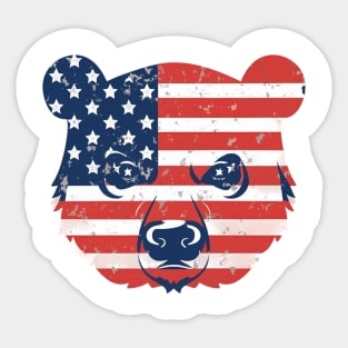 American grizzly bear Sticker